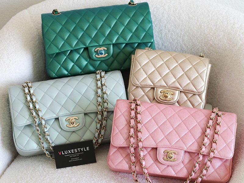 CHANEL Classic Flap Iridescent Handbags