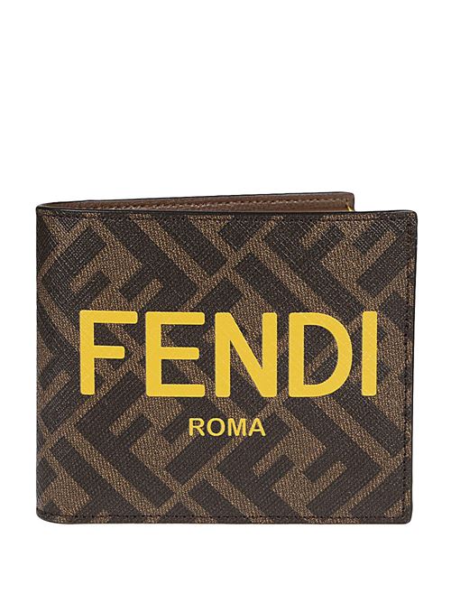 Wallet in logoed fabric FENDI | 7M0338AJJ8F1HRH