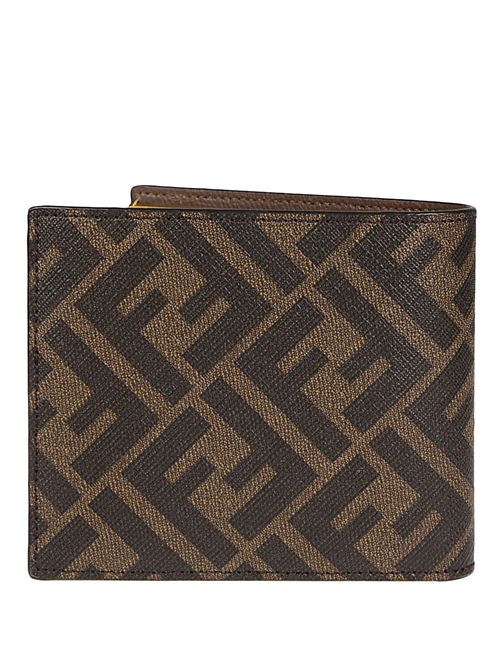 Wallet in logoed fabric FENDI | 7M0338AJJ8F1HRH