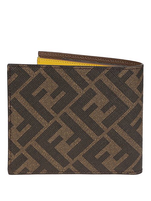 Wallet in logoed fabric FENDI | 7M0338AJJ8F1HRH
