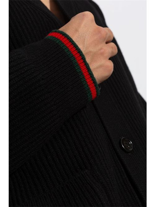 Cardigan with Web decoration GUCCI | 803963XKD961060