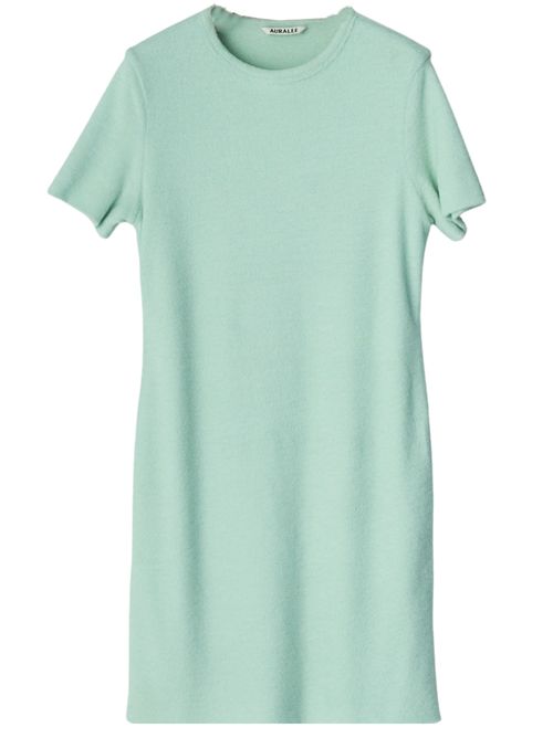 Wool mini dress AURALEE | A25SD03UPLIGHTAQUA