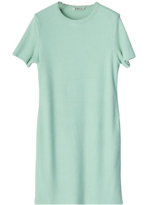 Wool mini dress AURALEE | A25SD03UPLIGHTAQUA