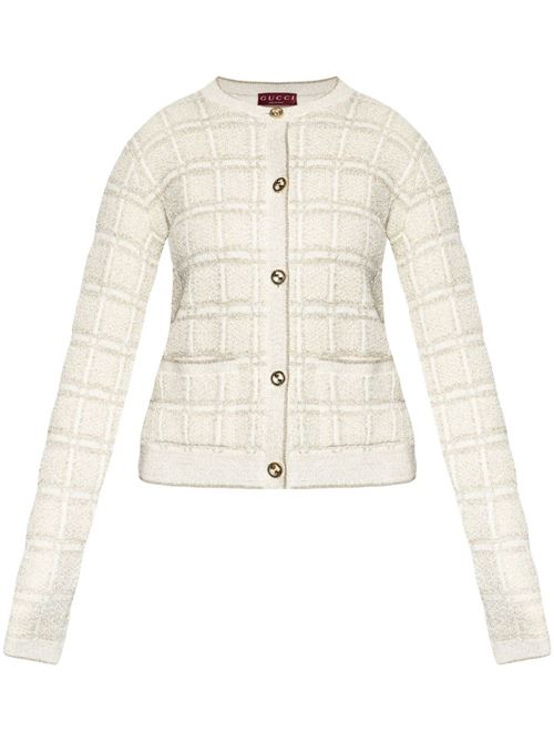 Cardigan a quadri GUCCI | 805754XKEDI9237