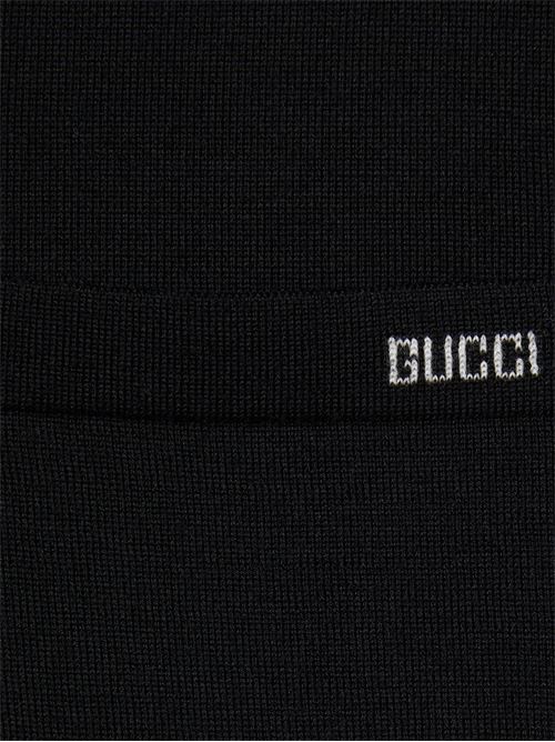 Wool knit polo GUCCI | 824124XKEP11070