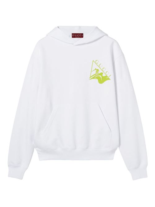 Felpa con cappuccio in cotone jersey GUCCI | 825129XJG729074