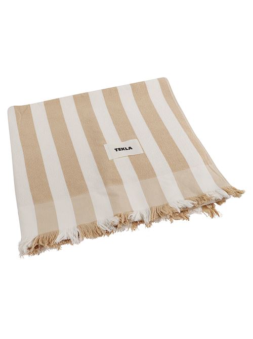 Beach Towel TEKLA | 5740014944659100X180ALMONDSTRIPES