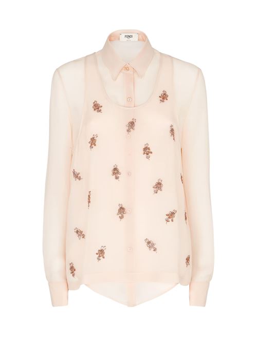Camicia ricamata FENDI | FS8251AQ33F1RX0
