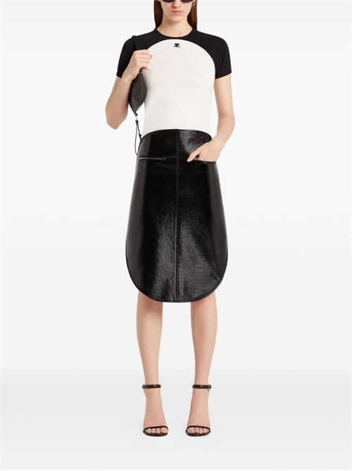 Circle contrast t-shirt COURRÈGES | 325JTS214JS02030098