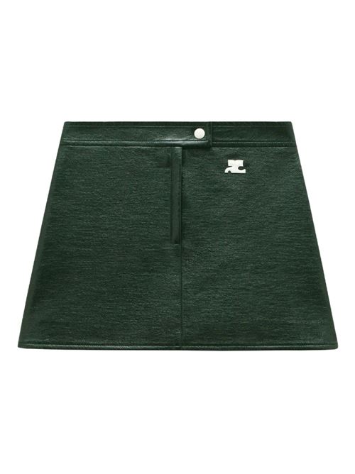 Re-edition vinyl mini skirt COURRÈGES | PERCJU001VY00148081