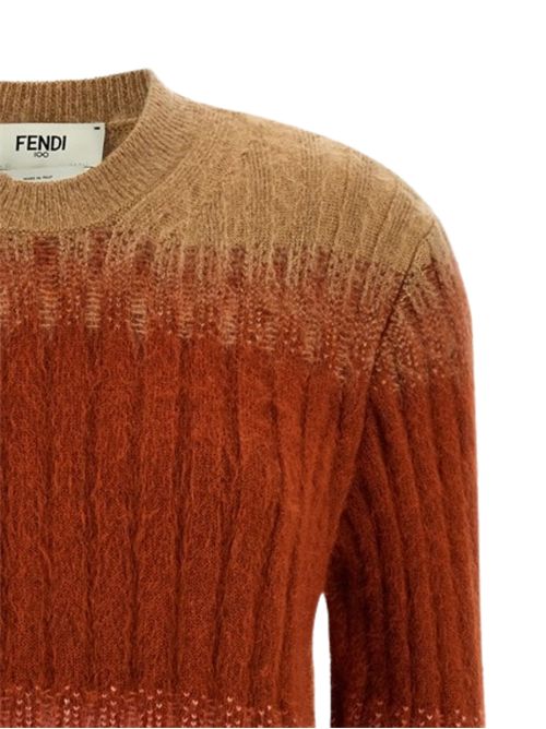 Maglione in maglia vanisé FENDI | FZXE17AYLTF1TIN
