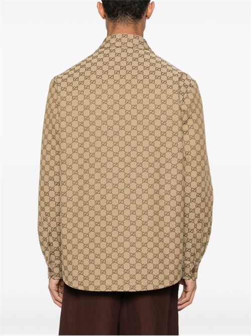 Oversized shirt in GG fabric GUCCI | 794808ZAF4S2580