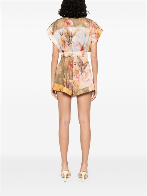 Ascension Cuffed Romper ZIMMERMANN | 4235YSS253SPLI