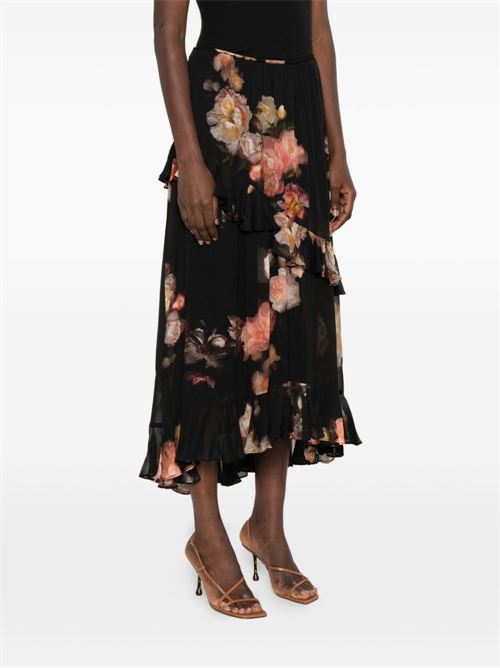 Hypnotic Asymmetrical Midi Skirt ZIMMERMANN | 5352SF251RFLR