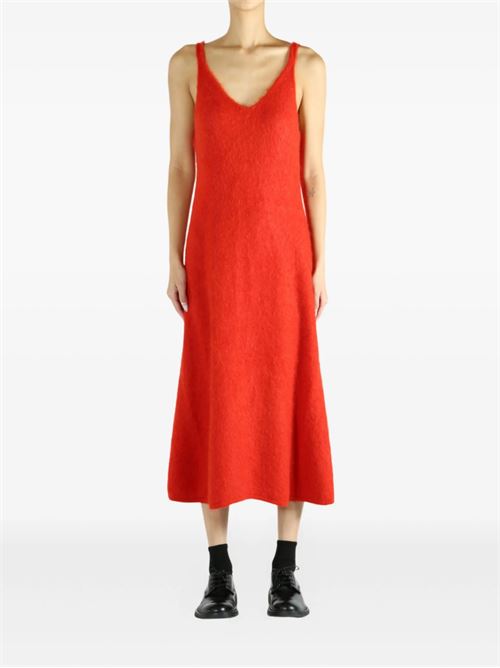 V-neck midi dress AURALEE | A25AD05BARED