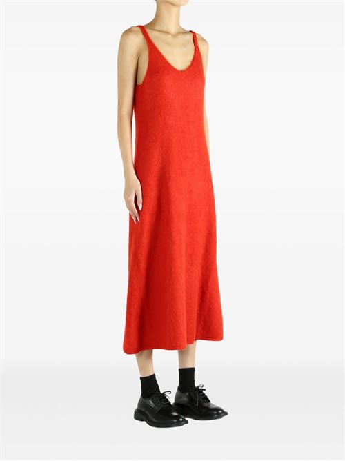 V-neck midi dress AURALEE | A25AD05BARED