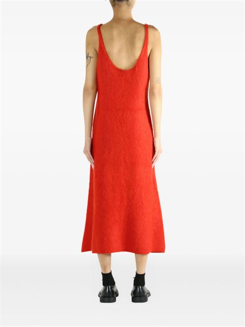 V-neck midi dress AURALEE | A25AD05BARED