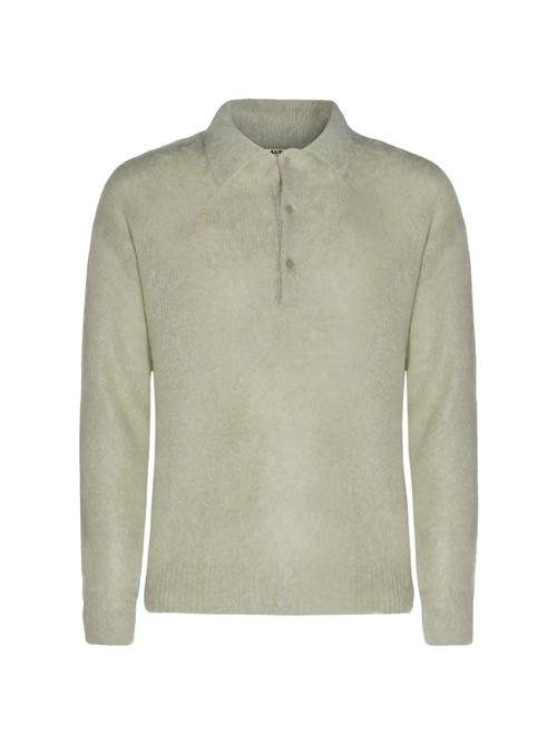Polo sweater AURALEE | A25AP01KMLIGHTKHAKI