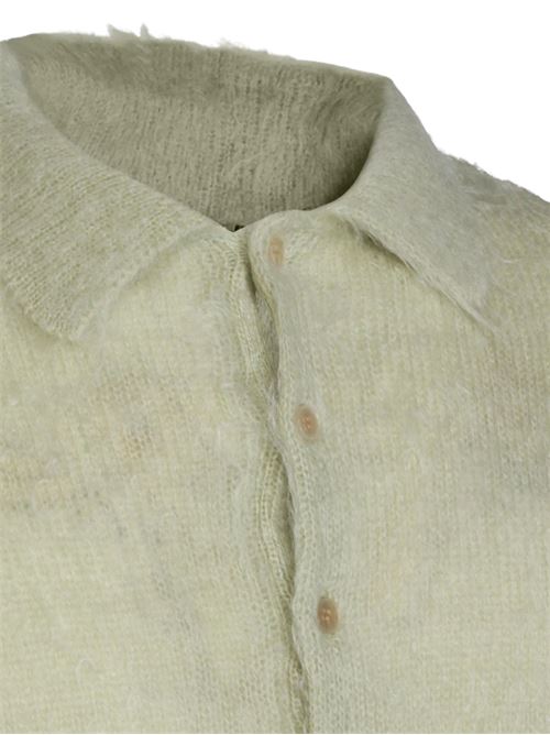 Polo sweater AURALEE | A25AP01KMLIGHTKHAKI