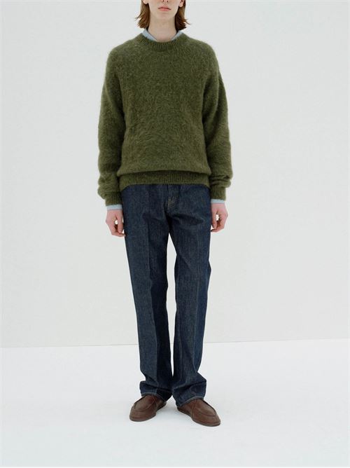 Crewneck sweater AURALEE | A25AP02KMOLIVE