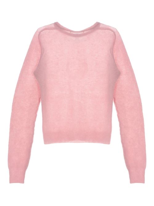 Alpaca wool crew neck sweater AURALEE | A25AP04AKPINK