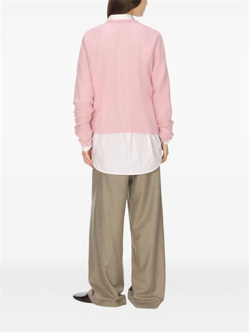 Alpaca wool crew neck sweater AURALEE | A25AP04AKPINK