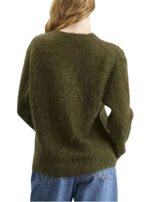 Maglia girocollo AURALEE | A25AP04KMOLIVE