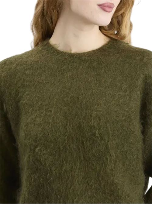 Maglia girocollo AURALEE | A25AP04KMOLIVE