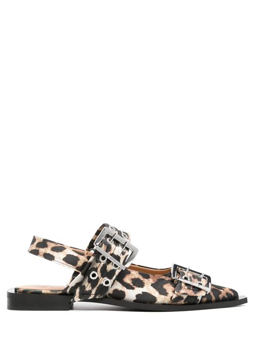 Leopard ballerina flats GANNI | S2947943
