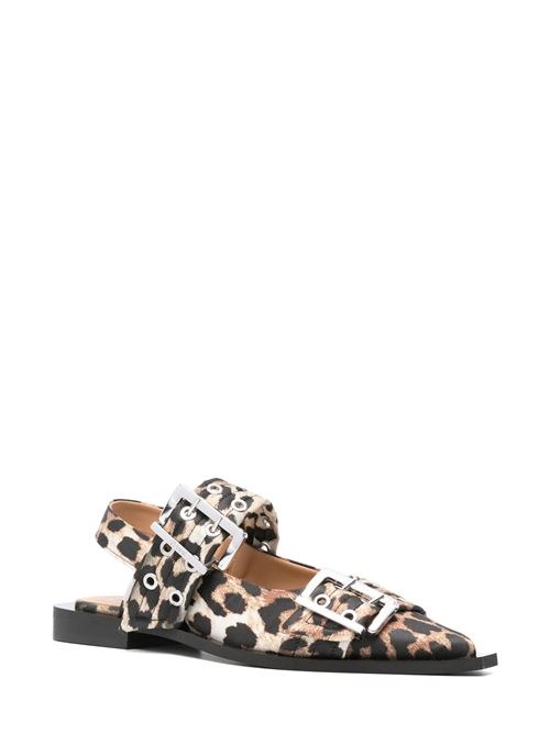 Leopard ballerina flats GANNI | S2947943
