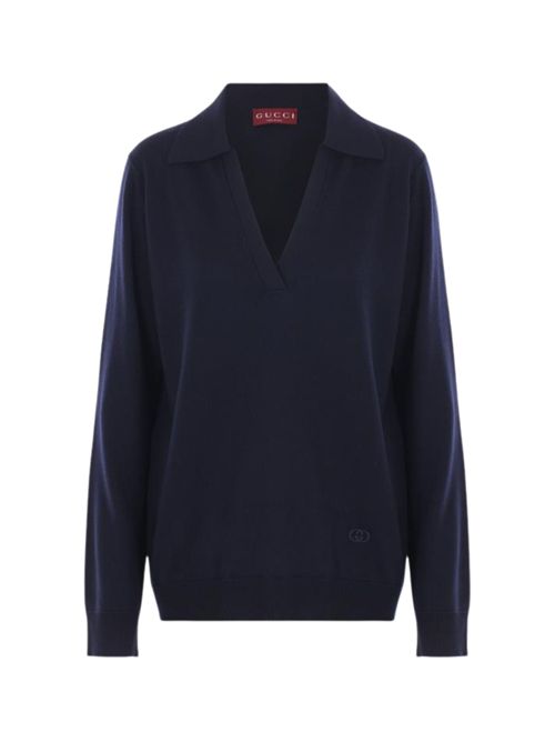 Polo in lana ultrafine GUCCI | 793883XKFA84215