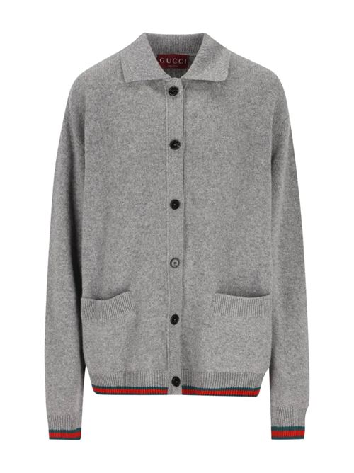 Cardigan in lana e cashmere GUCCI | 848257XKE921084