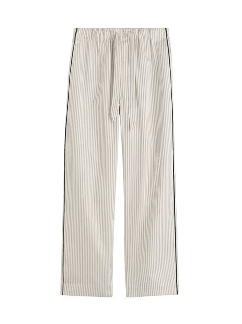 Striped pajama pants TEKLA | 5740014947PANTSBROWNPINSTRIPES