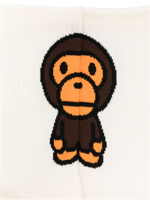 Baby Milo socks BAPE | 002SOM302301LWHITE