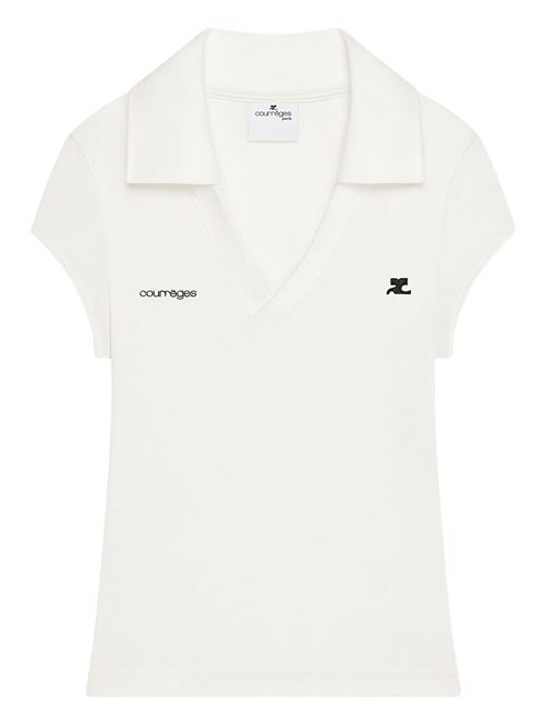 Polo shirt with logo COURRÈGES | 126JPO057JS0195B166