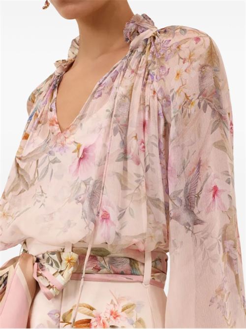 Billow Rebellion Blouse ZIMMERMANN | 0991TC261CRMAV