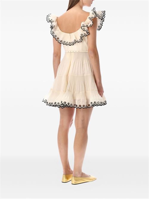 Mini dress with ruffles ZIMMERMANN | 7024DC26RCRM