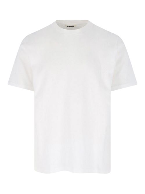 T-shirt in cotone AURALEE | A00P02GTWHITE