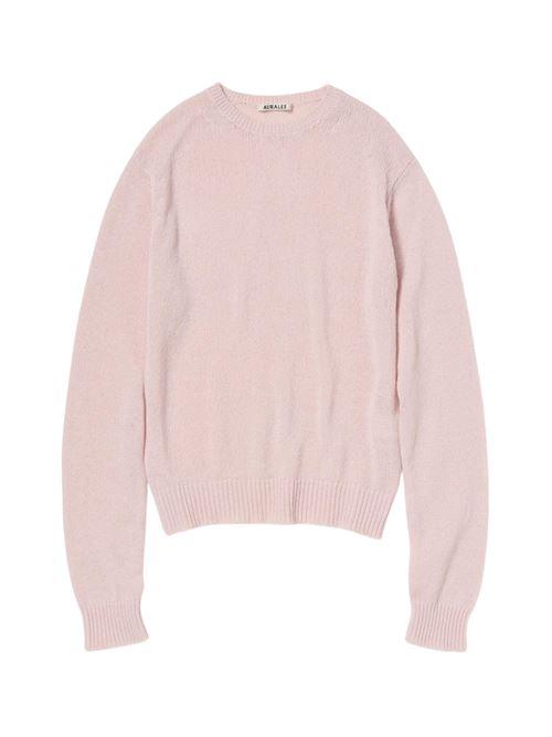 Cashmere crew neck sweater AURALEE | A26SP04CKLIGHTPINK