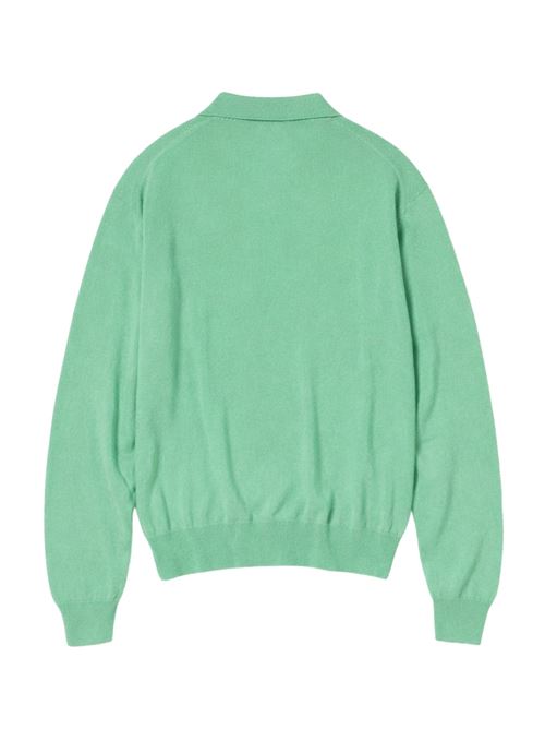 Cashmere polo shirt AURALEE | A26SP04SCMINTGREEN