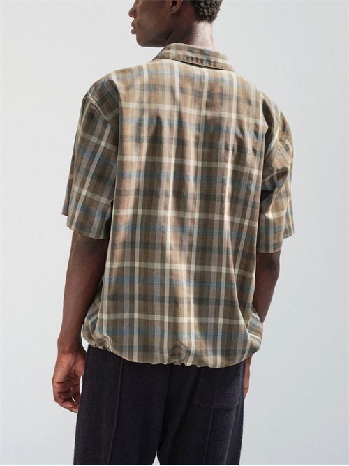 Wool shirt AURALEE | A26SS02TCTOPBROWNCHECK
