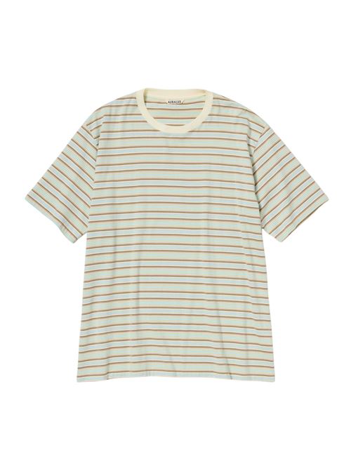Cotton T-shirt AURALEE | A26ST02GJFADEMINTSTRIPE
