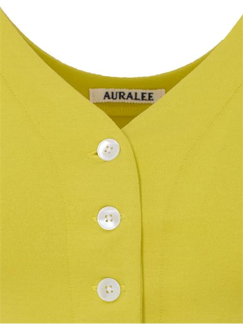 Wool top AURALEE | A26ST04VDLIMEYELLOW