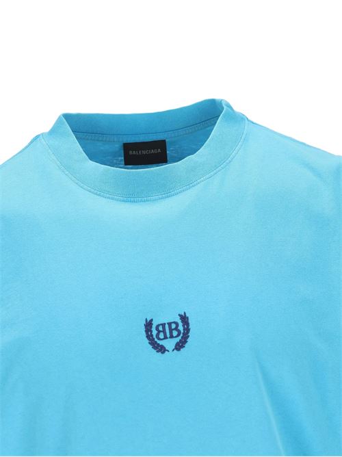 T-shirt with logo BALENCIAGA | 764235TSVC93515