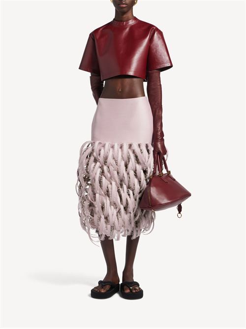 Pencil skirt with feathers BALENCIAGA | 872895TURB85663