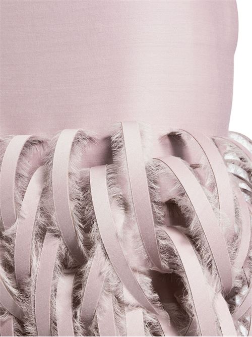 Pencil skirt with feathers BALENCIAGA | 872895TURB85663