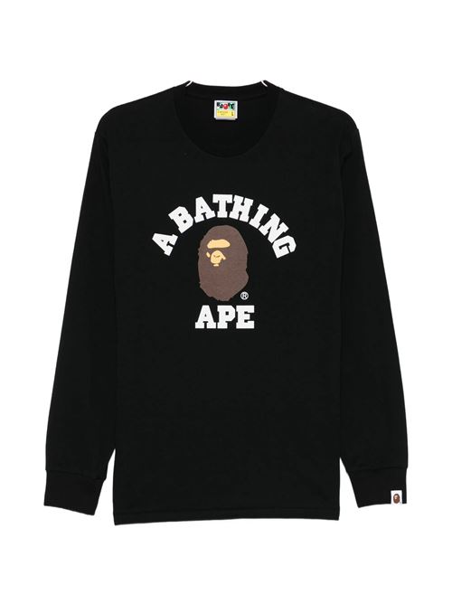 College T-shirt BAPE | 001LTM301011MBLACK