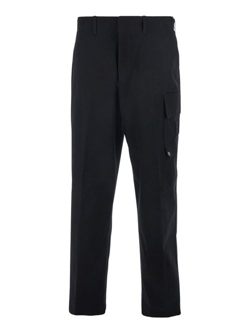 Black gabardine trousers FENDI | FB1091AQMVF0QA1
