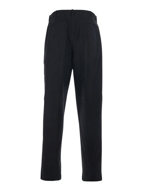 Black gabardine trousers FENDI | FB1091AQMVF0QA1