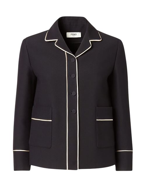 Wool and silk jacket FENDI | FJ7665AC4GF0GME